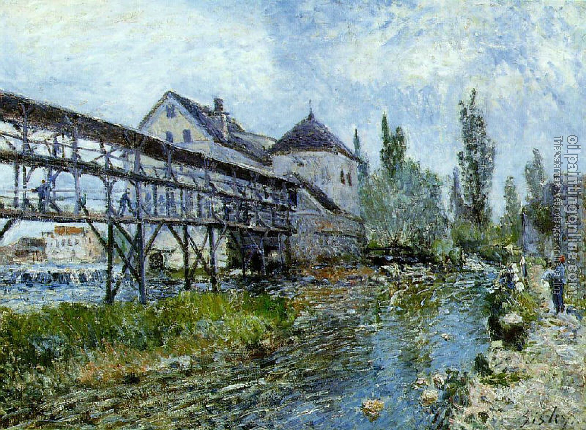Sisley, Alfred - Provencher's Mill at Moret